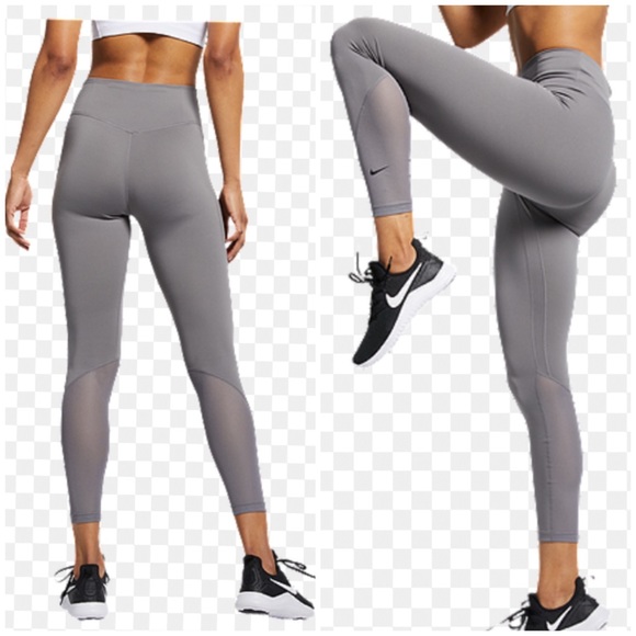 Nike Pants - NWT Nike One 7/8 Dry Fit Gray Leggings - XL